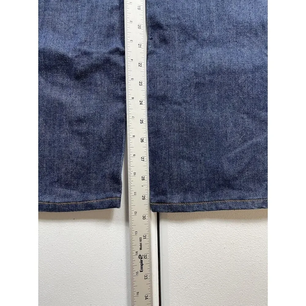 Vintage American Denim Jeans Men’s 26x30‎ Blue Dark Wash Cowboy Western USA 80s